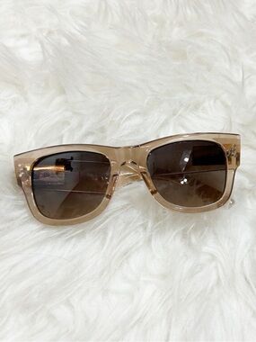 Kurt Geiger square sunglasses in Crystal tan/brown authentic